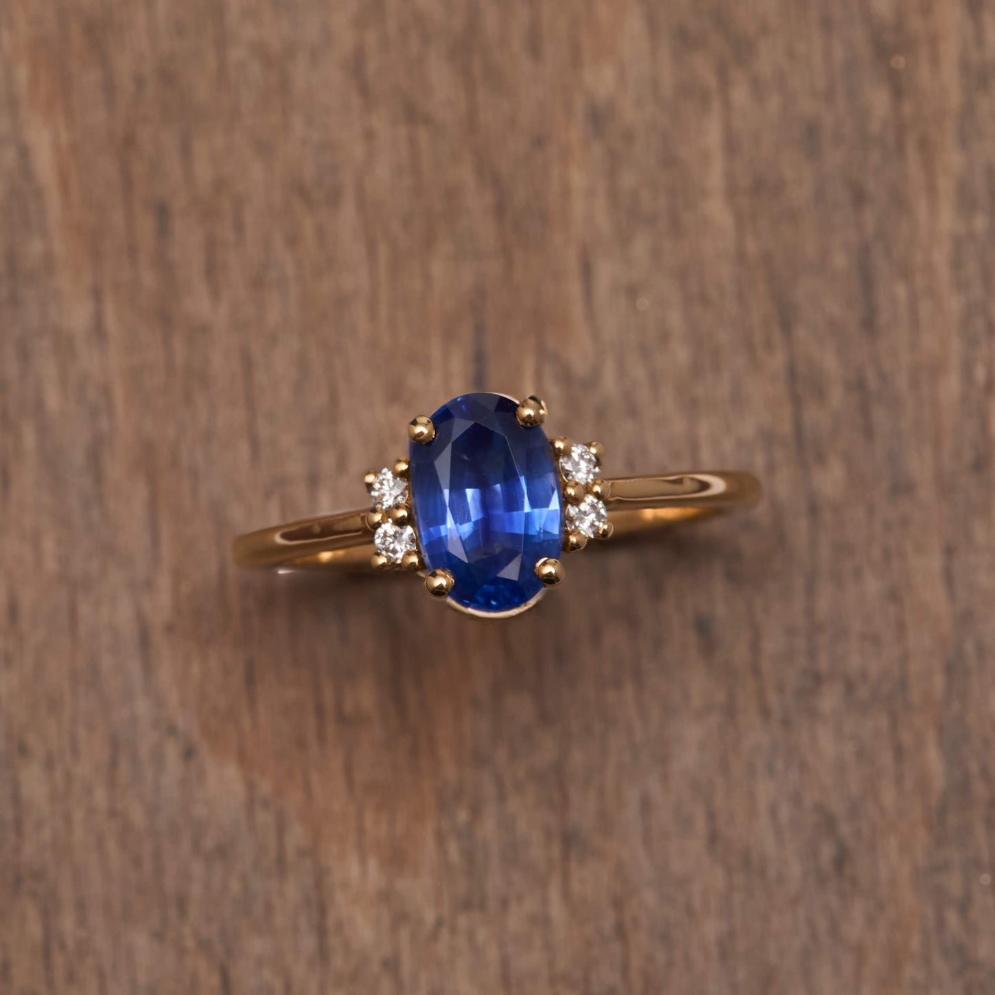 Solitaire - Saphir Peacock 1.42 carats