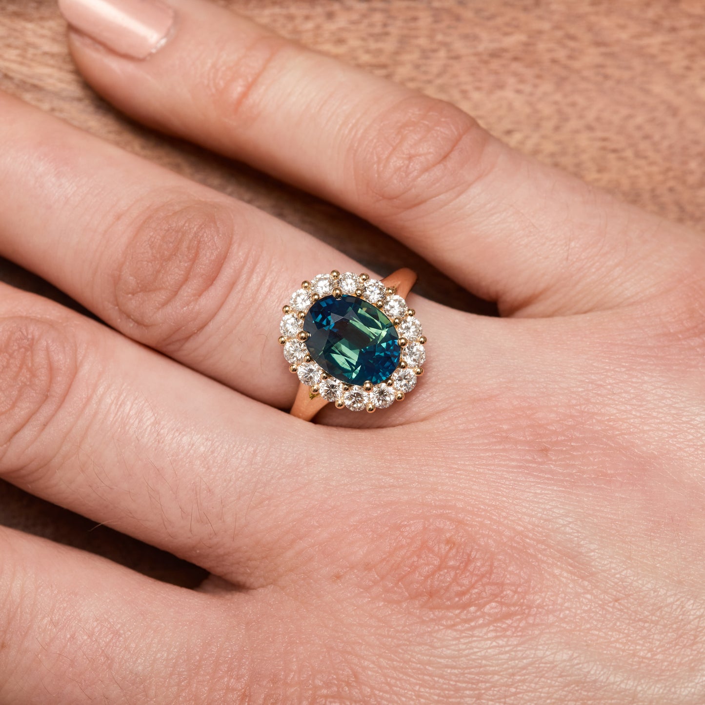 Bague Matara - Saphir Teal 4.61 carats