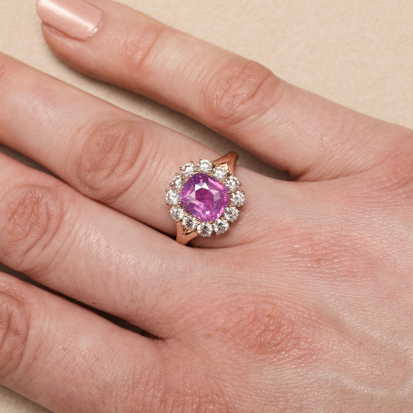 Bague Matara - Saphir Rose 3.05 carats