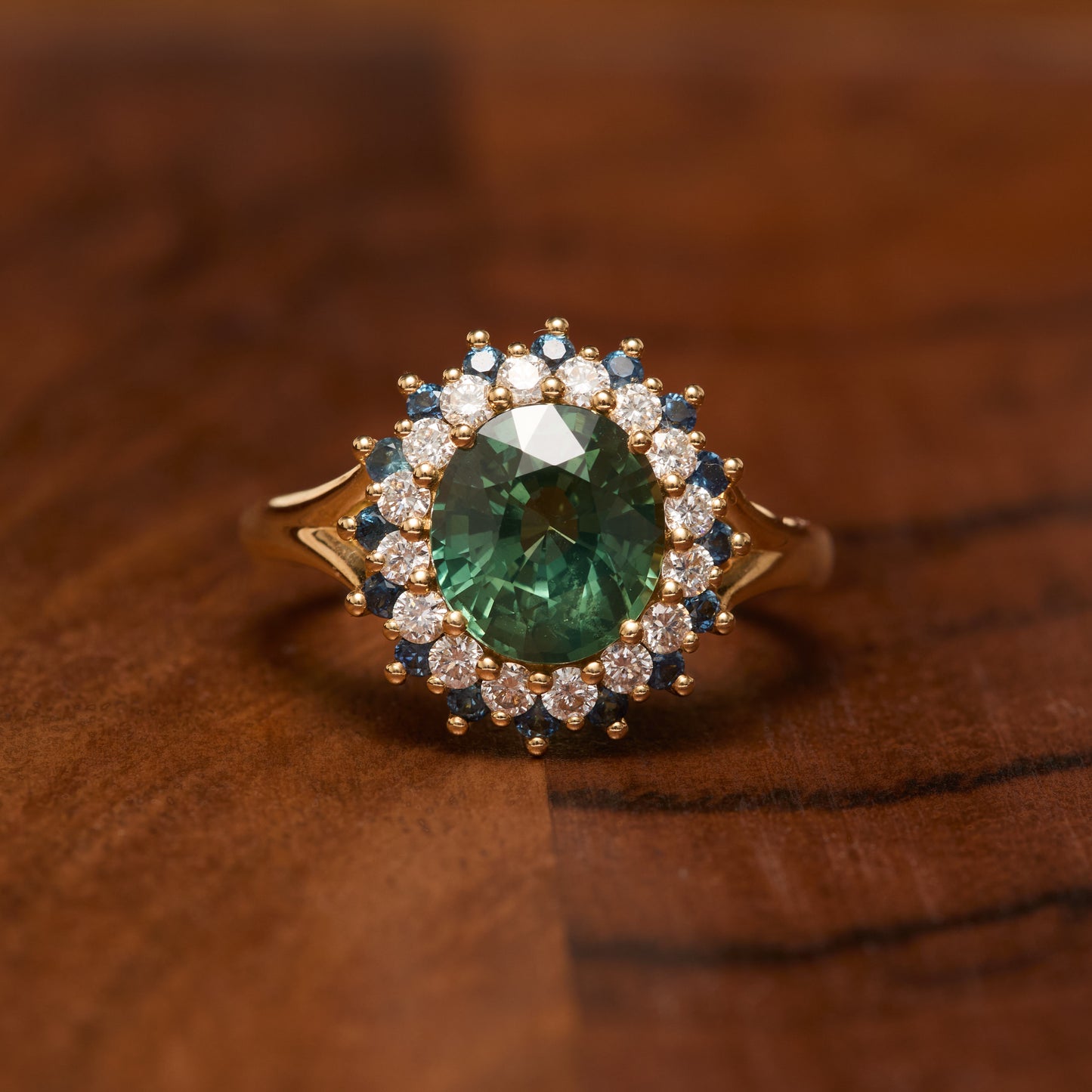 Bague Colombo – Saphir Teal 2.58 carats