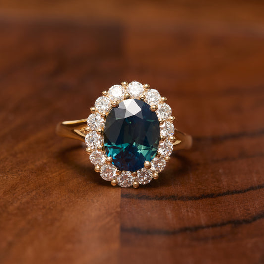 Bague Matara - Saphir Teal 4.61 carats