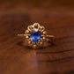 Bague Pompadour  - Saphir Vivid Blue 1.15  carats