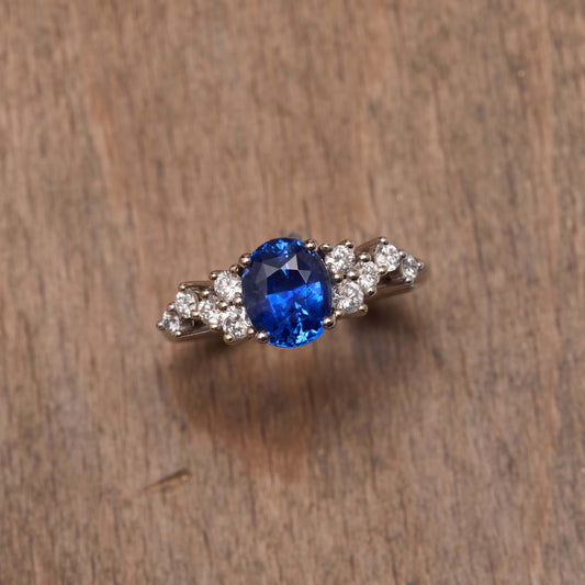 Bague Horana - Saphir Bleu 2.14 carats ( non chauffé )