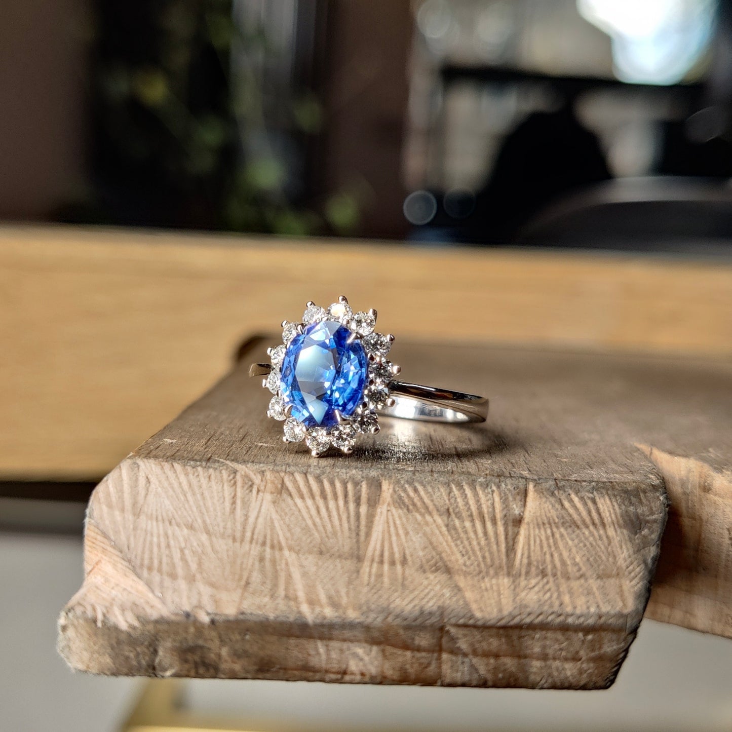 Bague Marguerite Saphir 1.68 carats