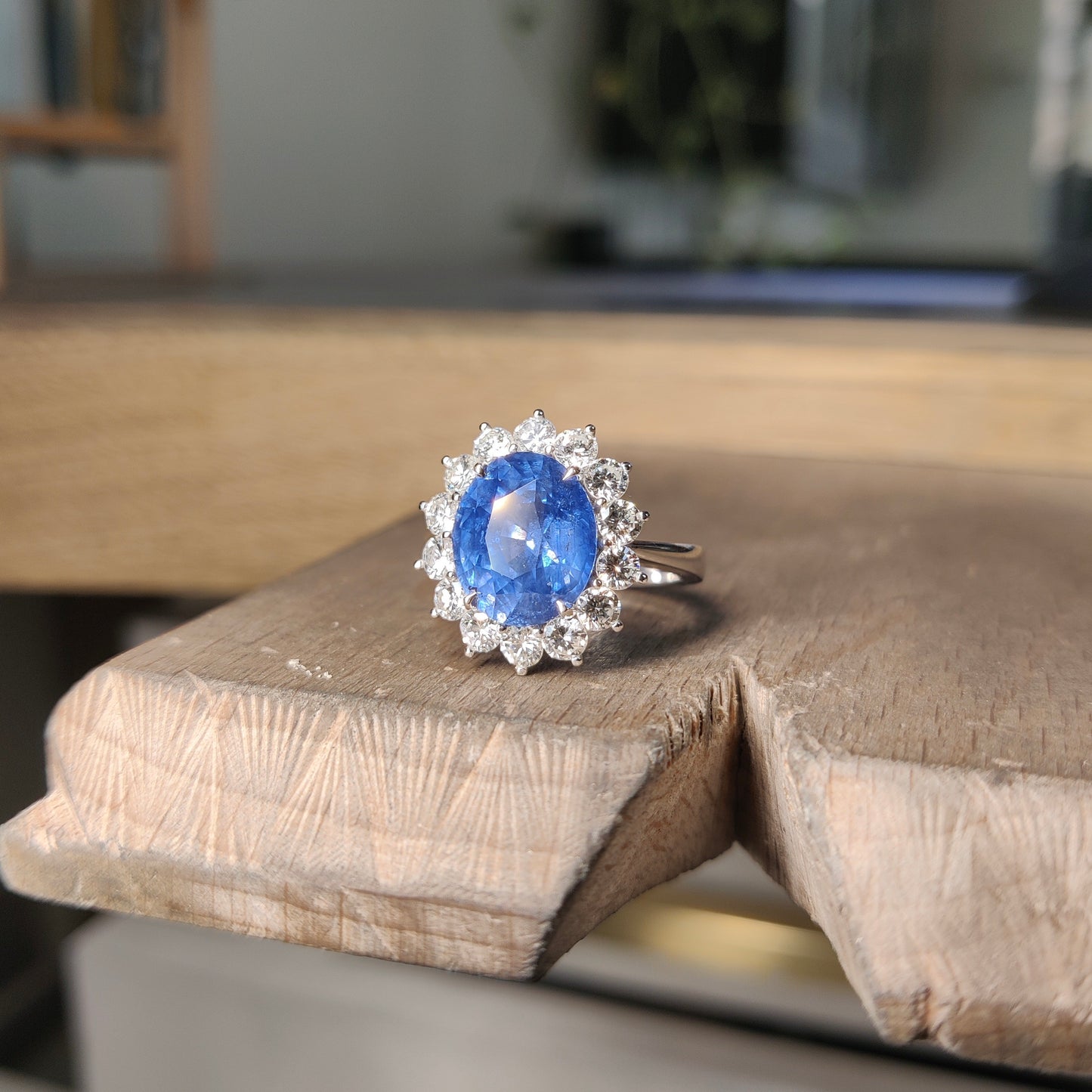 Bague Marguerite Saphir 6.14 carats